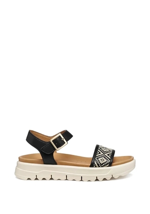 Geox Xand 2.1s geometric-pattern buckled sandals - Black
