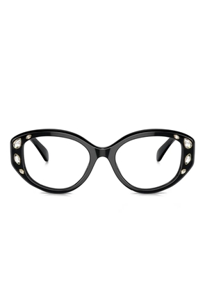 Swarovski Eyewear crystal-embellished cat-eye glasses - Black