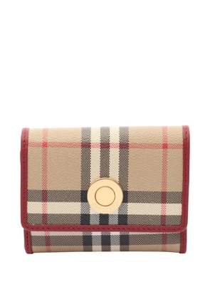 Burberry Pre-Owned 2020s Nova check trifold wallet - Neutrals