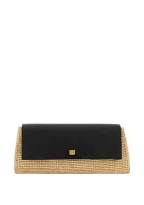 KHAITE Audrey raffia clutch bag - Black