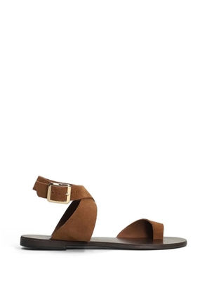 Nicolas Lainas toe-strap flat sandals - Brown