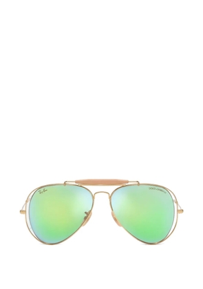 Dolce & Gabbana Eyewear x Ray‑Ban pilot-frame sunglasses - Gold