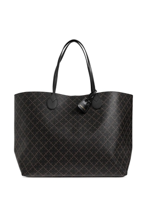By Malene Birger Abi monogram-print tote bag - Black