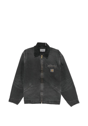 Carhartt WIP OG Detroit logo-patch zip-up cotton jacket - Black
