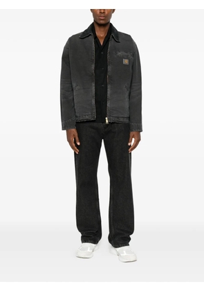Carhartt WIP OG Detroit logo-patch zip-up cotton jacket - Black