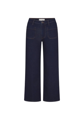 FRAME patch-pocket wide-leg jeans - Blue