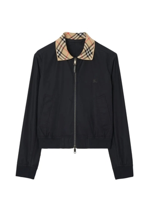 Burberry gabardine Glenfields bomber jacket - Blue