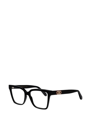 Ferragamo Eyewear Gancini square-frame glasses - Black