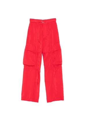 The Frankie Shop belted cargo pants - Red