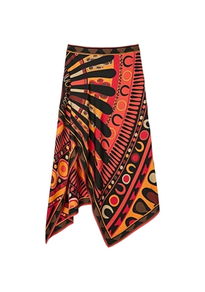 PUCCI Soleil print silk scarf skirt - Black