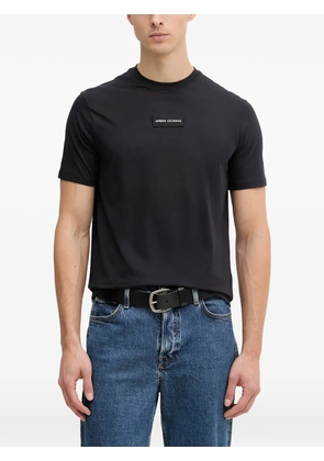 Armani Exchange logo-patch T-shirt - Blue