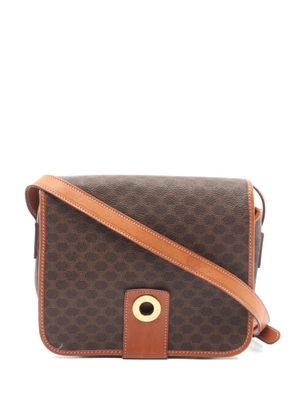 Celine Pre-Owned 2000s Macadam-pattern cross-body bag - Brown
