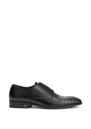 Roberto Cavalli stud-embellished derby shoes - Black