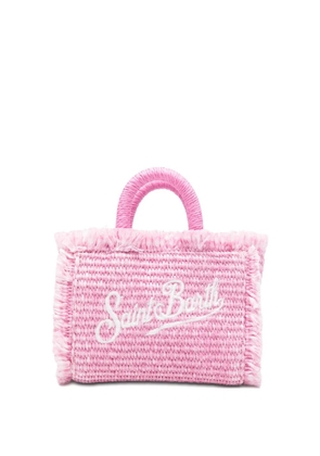 MC2 Saint Barth micro Vanity embroidered-logo tote bag - Pink