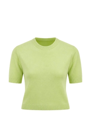 Autumn Cashmere crew-neck short-sleeve sweater - Green