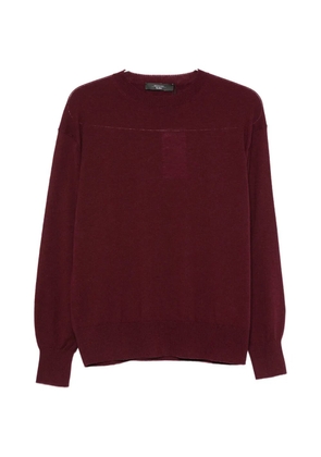 Weekend Max Mara crew-neck ribbed-trim sweater - Red