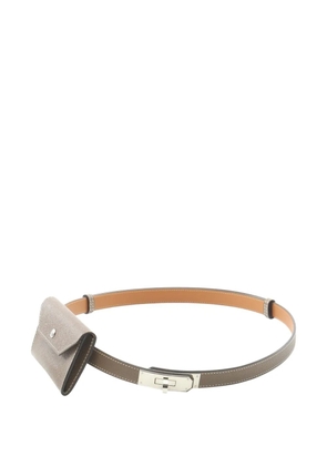 Hermès Pre-Owned 2022 18 Kelly Pocket leather belt bag - Grey
