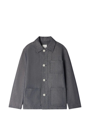 SANDRO denim-effect worker jacket - Grey