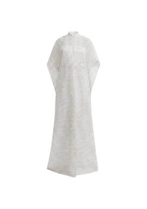 Gemy Maalouf open floor-length cape - Neutrals