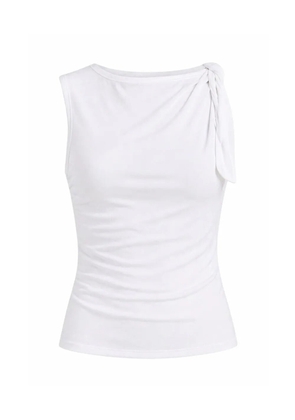 Veronica Beard Otessa gathered-detail tank top - Brown