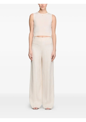 SANDRO striped trousers - Neutrals