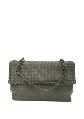 Bottega Veneta Pre-Owned Olimpia intrecciato shoulder bag - Black