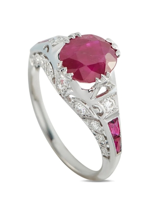 LB Exclusive ruby and diamond ring - Silver