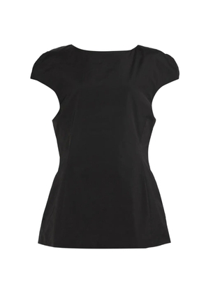 Amomento taffeta cap-sleeve mini dress - Black