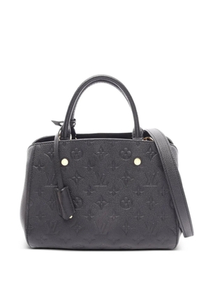 Louis Vuitton Pre-Owned 2016 Montaigne BB Monogram Empreinte handbag - Black