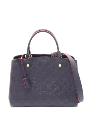 Louis Vuitton Pre-Owned 2018 MM Montaigne Monogram Empreinte tote bag - Blue