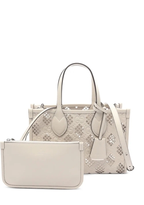 Gucci Pre-Owned small 2010s diamond cut-out leather handbag - Neutrals