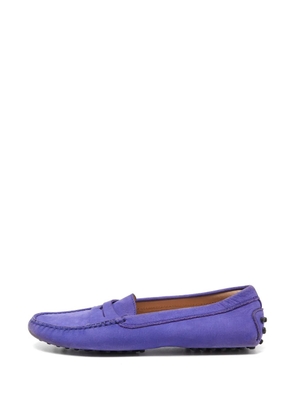 Tod's Vintage Penny Slip On Loafers - Purple