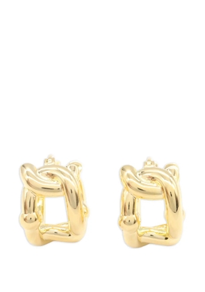 Bottega Veneta Pre-Owned 2010s knotted hoop earrings - Gold