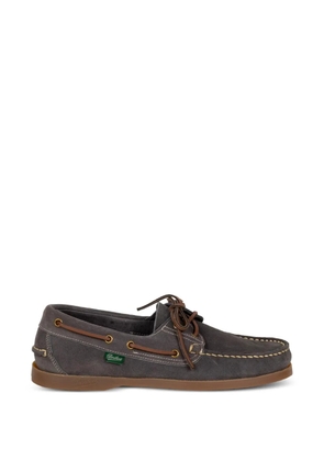 Paraboot lace-up suede boat shoes - Grey