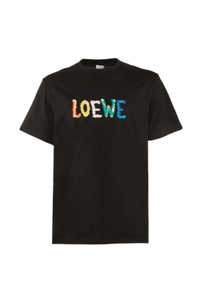 Loewe Pre-Owned Anagram embroidered T-shirt - Black