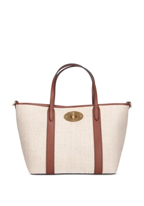 Mulberry Bayswater woven mini tote bag - Neutrals