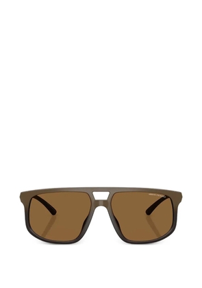 Armani Exchange double-bridge sunglasses - Brown