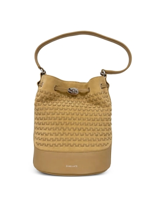 Zanellato woven-design bucket bag - Neutrals