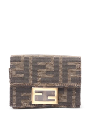 Fendi Pre-Owned Zucca trifold wallet - Brown