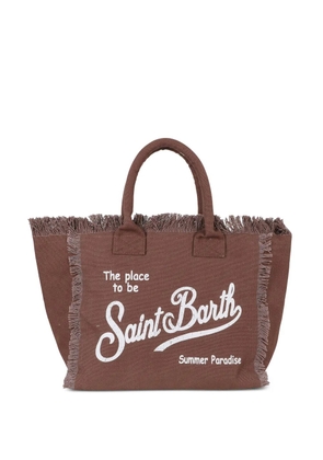 MC2 Saint Barth Vanity fringed shoulder bag - Brown