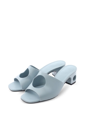 Hermès Pre-Owned 2000s Elia cut-out mule sandals - Blue