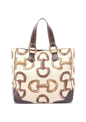 Gucci Pre-Owned 2000s Bamboo Horsebit tote bag - Neutrals