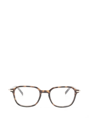 Montblanc geometric-frame logo-plaque glasses - Brown