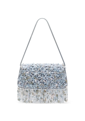 Cult Gaia Idalia bead-embellished shoulder bag - Blue
