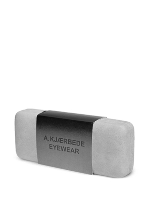 A.Kjaerbede logo-print hard case - Grey