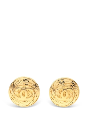 CHANEL Pre-Owned 1986-1988 Coco Mark earrings - Gold