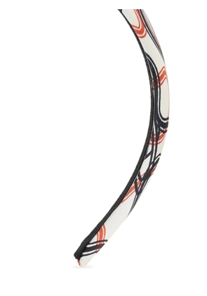 Vivienne Westwood abstract-print silk headband - White