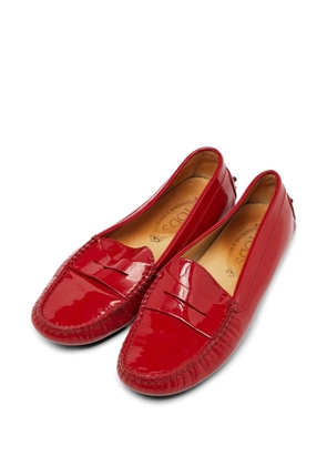 Tod's Vintage patent leather loafers - Red