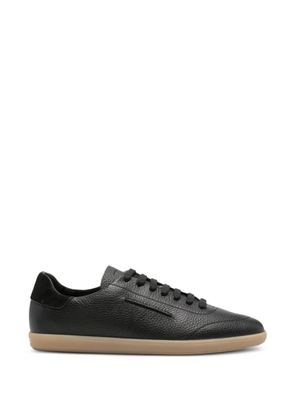 Zegna pebbled-texture sneakers - Black
