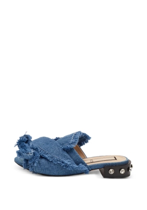 Nº21 knot frayed-edge sandals - Blue
